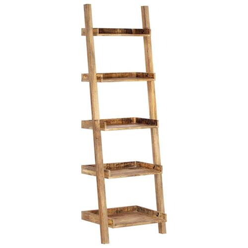 Stigehylde 75 x 37 x 205 cm massivt mangotræ brun