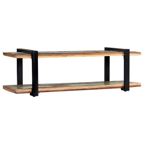 Tv-skab 130x40x40 cm massivt genbrugstræ