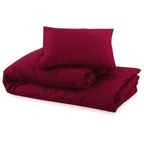 Sengetøj 200x220 cm let mikrofiberstof Bordeauxfarvet
