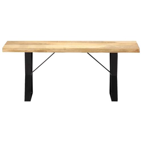 Bænk i massivt mangotræ 110 cm