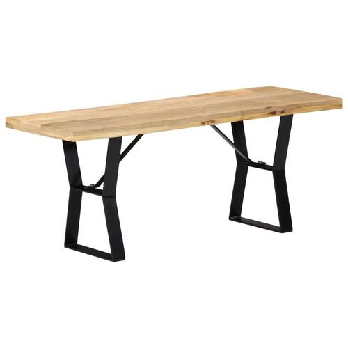 Bænk i massivt mangotræ 110 cm