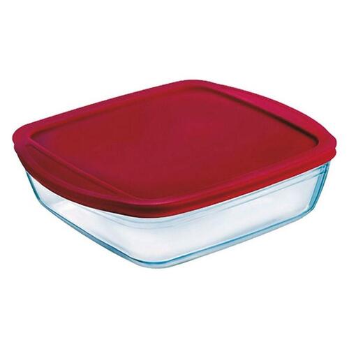 Hermetisk madkasse Ô Cuisine Gennemsigtig Borosilikatglas 1,6 l - 25 x 22 cm