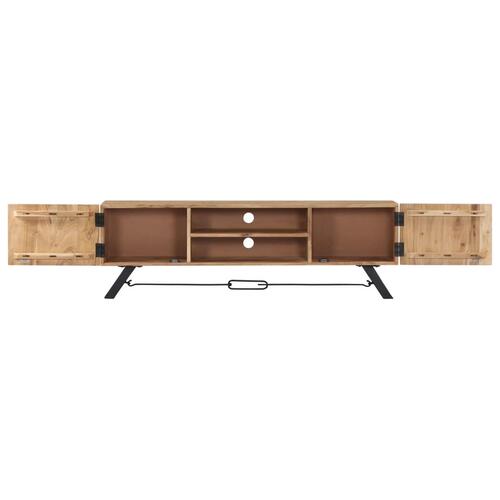 Tv-skab massivt akacietræ 140 x 30 x 45 cm