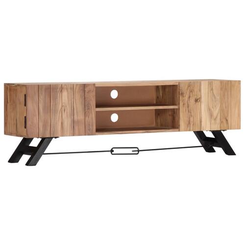 Tv-skab massivt akacietræ 140 x 30 x 45 cm