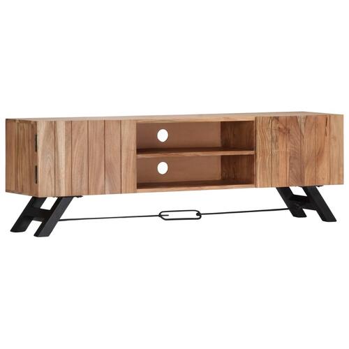 Tv-skab massivt akacietræ 140 x 30 x 45 cm