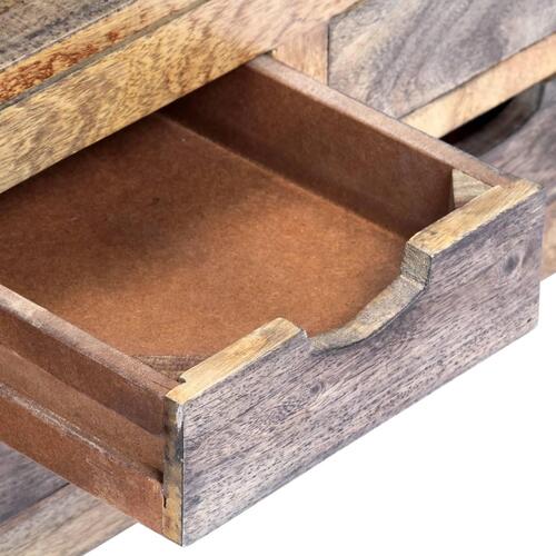 Sofabord 100x50x30 cm massivt sheeshamtræ grå