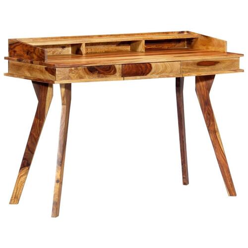 Skrivebord 115 x 50 x 85 cm massivt akacietræ