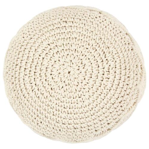 Håndlavet macramépuf 45x30 cm bomuld