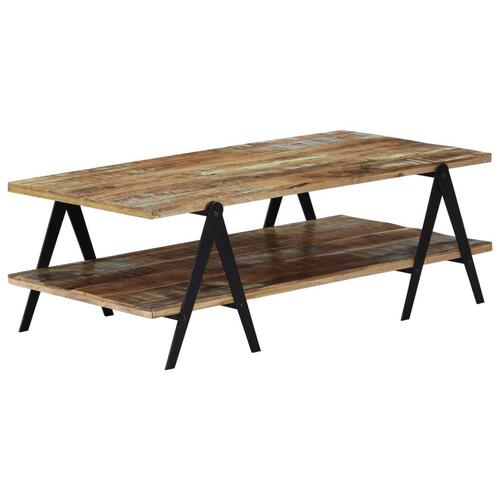 Sofabord 115x60x40 cm massivt genbrugstræ