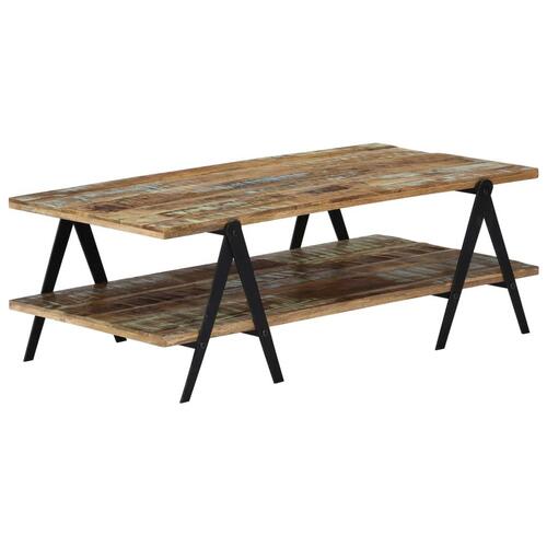 Sofabord 115x60x40 cm massivt genbrugstræ