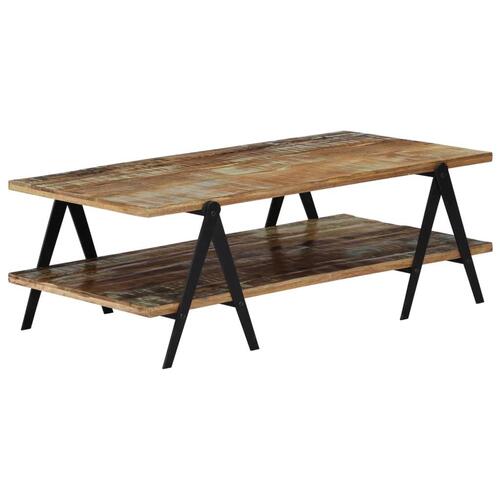 Sofabord 115x60x40 cm massivt genbrugstræ