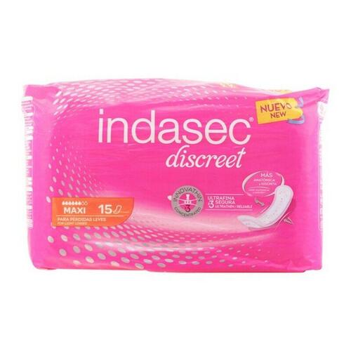 Inkontinens Hygiejnebind Discreet Maxi Indasec () 15 Enheder
