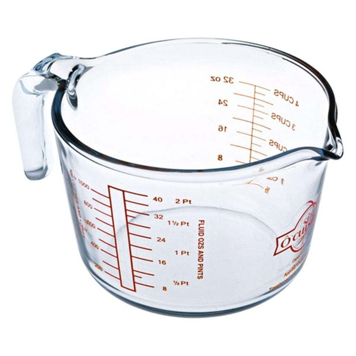 Ô Cuisine målebæger i glas 1 l - gennemsigtig
