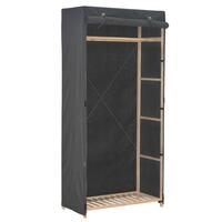 Klædeskab 79 x 40 x 170 cm stof grå