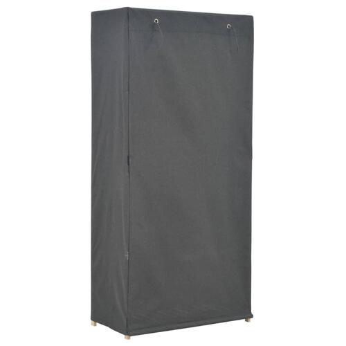 Klædeskab 79 x 40 x 170 cm stof grå