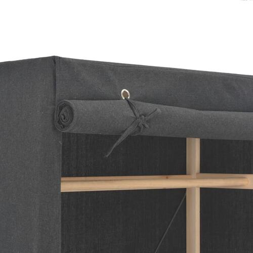 Klædeskab 79 x 40 x 170 cm stof grå