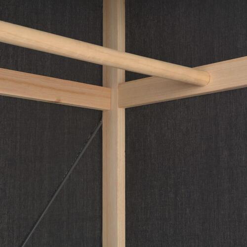 Klædeskab 79 x 40 x 170 cm stof grå