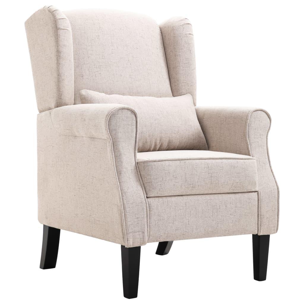 Lænestol stof beige