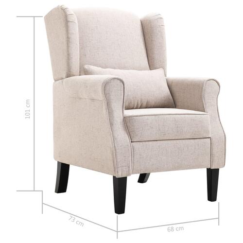 Lænestol stof beige
