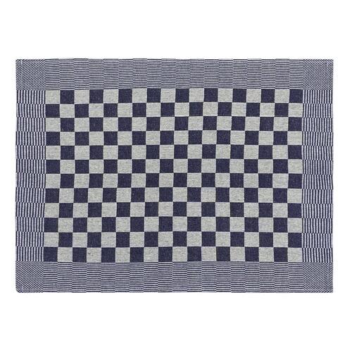 Viskestykker 10 stk. 50x70 cm bomuld blå og hvid