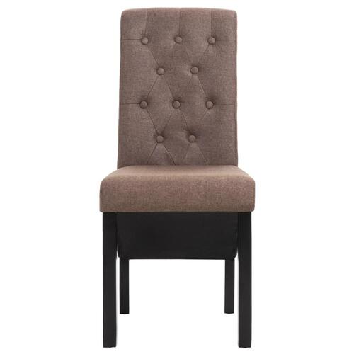 Spisebordsstole 2 stk. stof brun