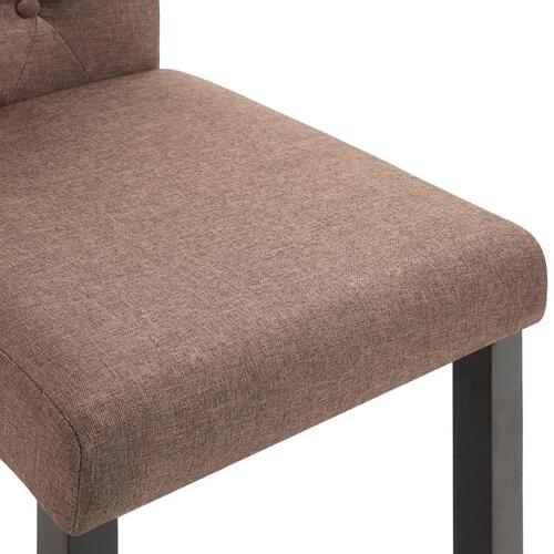 Spisebordsstole 2 stk. stof brun