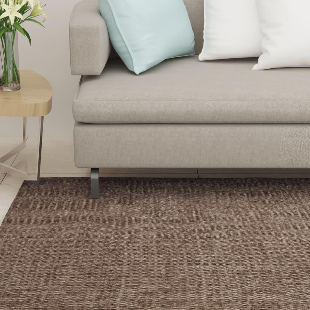 Gulvtæppe 80x150 cm naturlig sisal brun