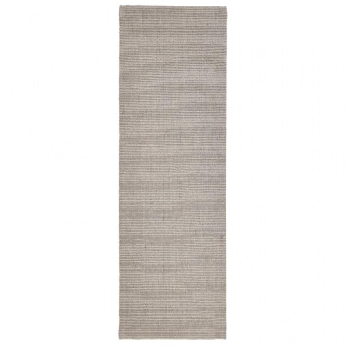 Gulvtæppe 80x250 cm naturlig sisal sandfarvet