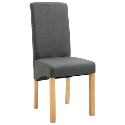 Spisebordsstole 4 stk. stof grå