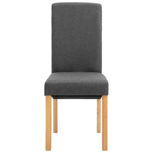 Spisebordsstole 4 stk. stof grå