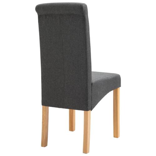 Spisebordsstole 4 stk. stof grå