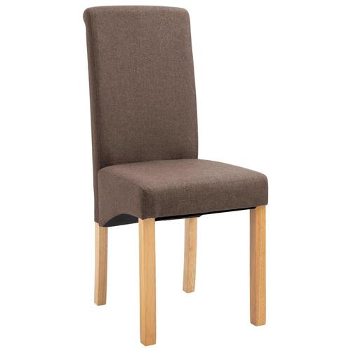 Spisebordsstole 2 stk. stof brun