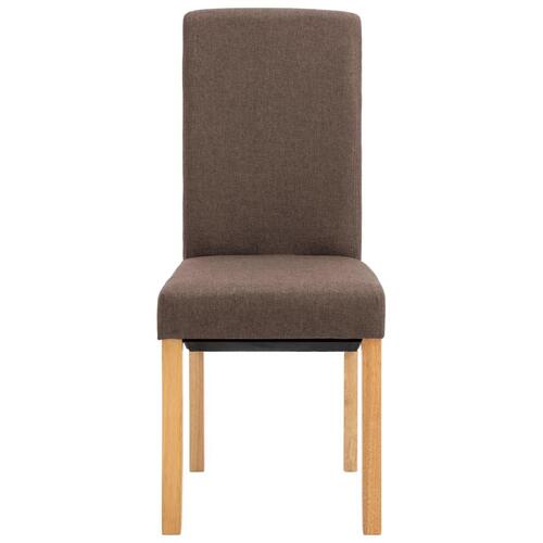 Spisebordsstole 2 stk. stof brun