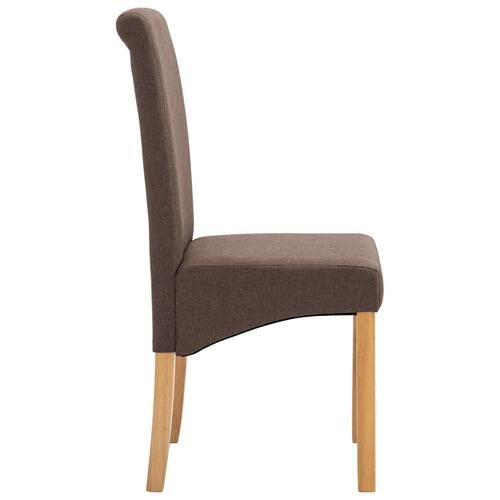 Spisebordsstole 2 stk. stof brun
