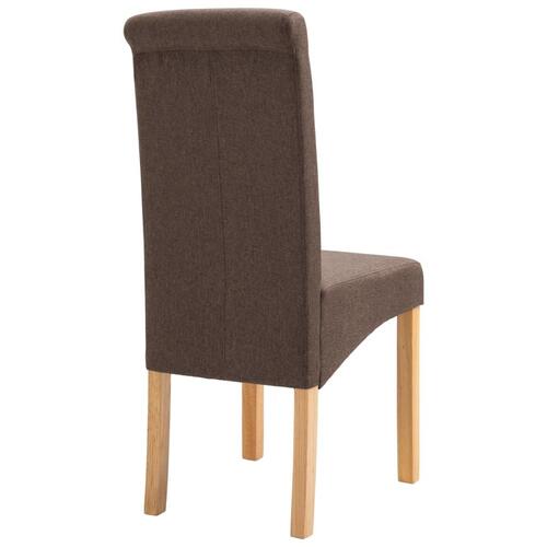 Spisebordsstole 2 stk. stof brun