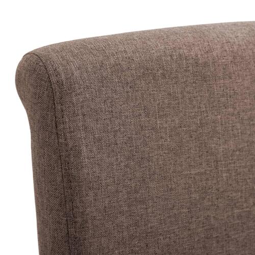 Spisebordsstole 2 stk. stof brun
