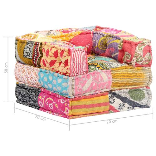 Modulpuf stof patchwork