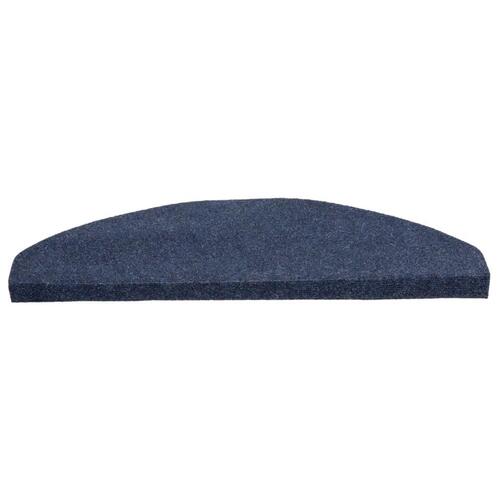 Trappemåtter 15 stk. 65x22,5x3,5 cm selvklæbende blå