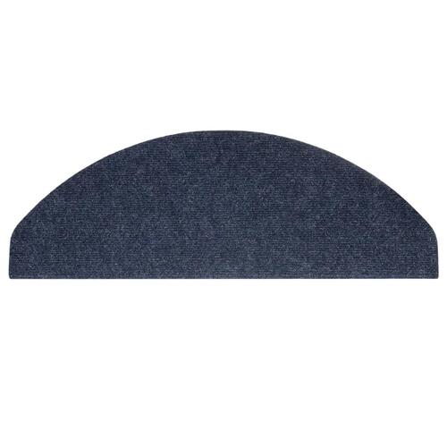 Trappemåtter 15 stk. 65x22,5x3,5 cm selvklæbende blå