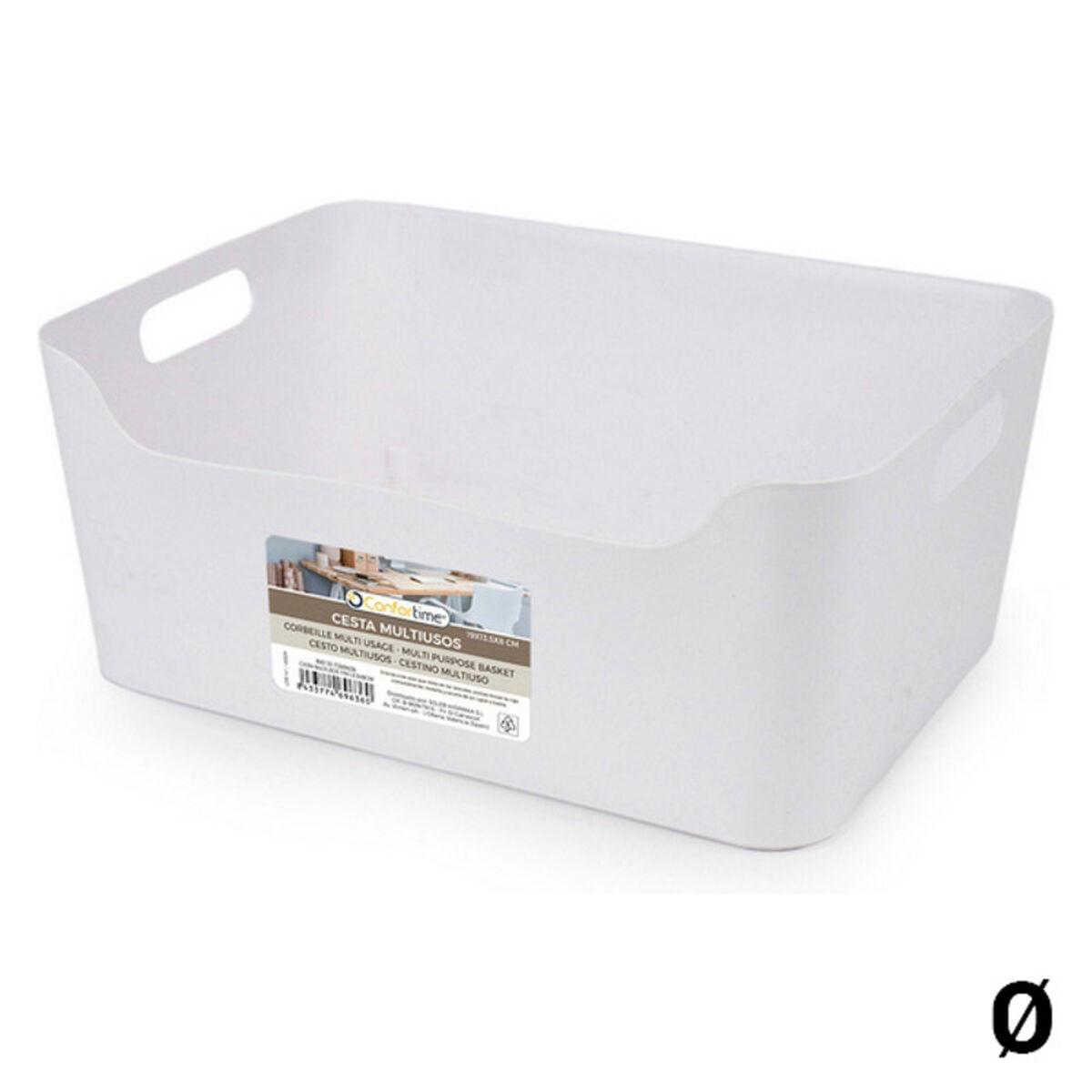 Confortime multibrug kurv - hvid, 19 × 13,5 × 8 cm