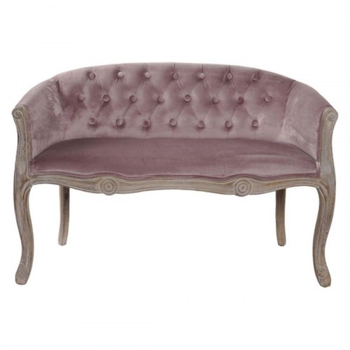 Sofa - brun/pink træ, moderne, 107 × 61 × 71 cm
