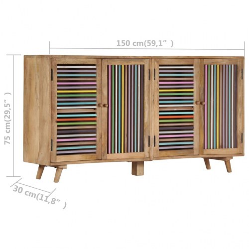 Skænk 150x30x75 cm massivt mangotræ