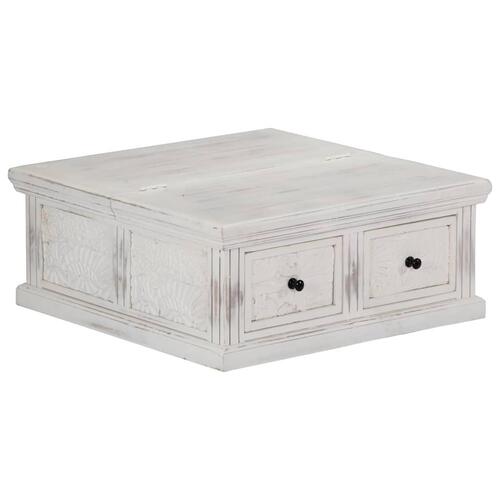 Sofabord 70x70x30 cm massivt mangotræ