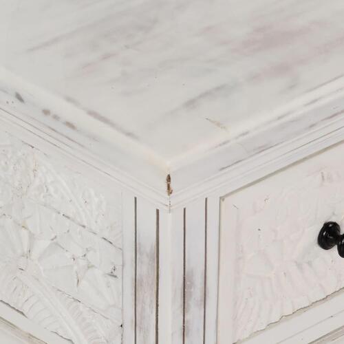 Sofabord 70x70x30 cm massivt mangotræ