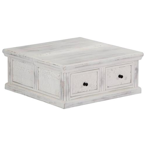 Sofabord 70x70x30 cm massivt mangotræ