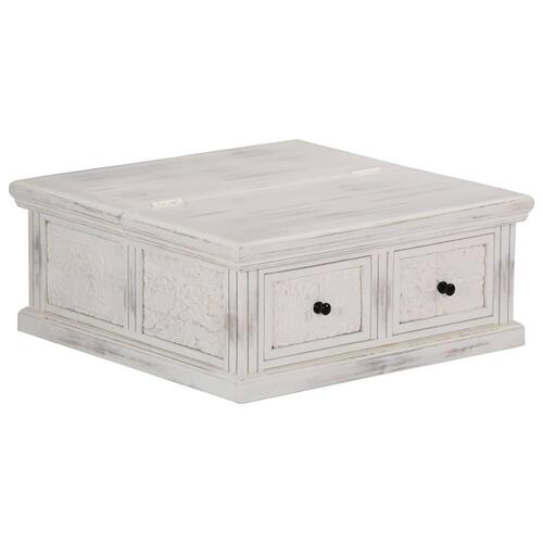 Sofabord 70x70x30 cm massivt mangotræ