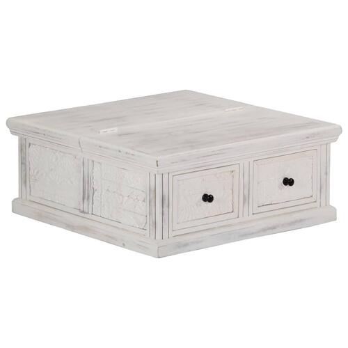 Sofabord 70x70x30 cm massivt mangotræ