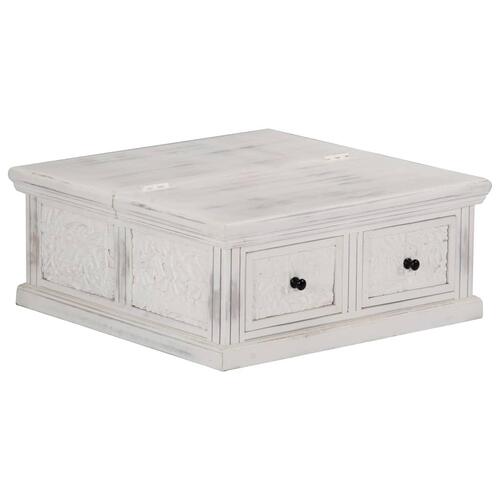 Sofabord 70x70x30 cm massivt mangotræ