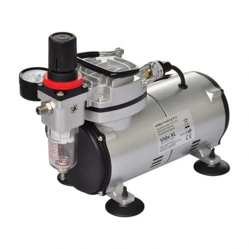 Airbrush-kompressorsæt med 2 pistoler