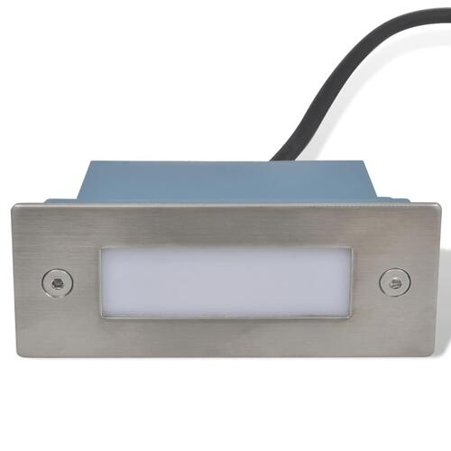 Forsænket LED-trappelys 6 stk. 44x111x56 mm